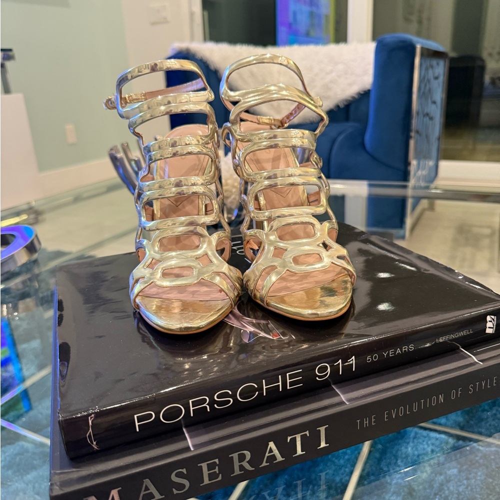 Aldo Gold Gladiator Heels